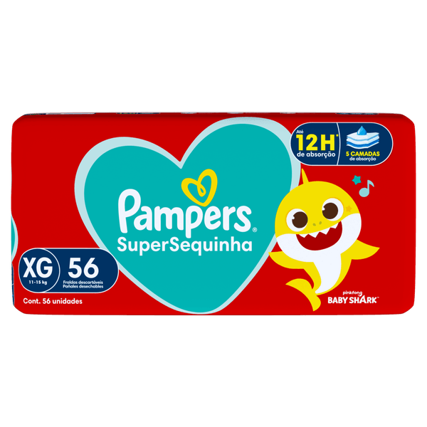 FRALDA PAMPERS SUPERSEQUINHA XG C56 FRALDA PAMPERS SUPERSEQUINHA XG C56